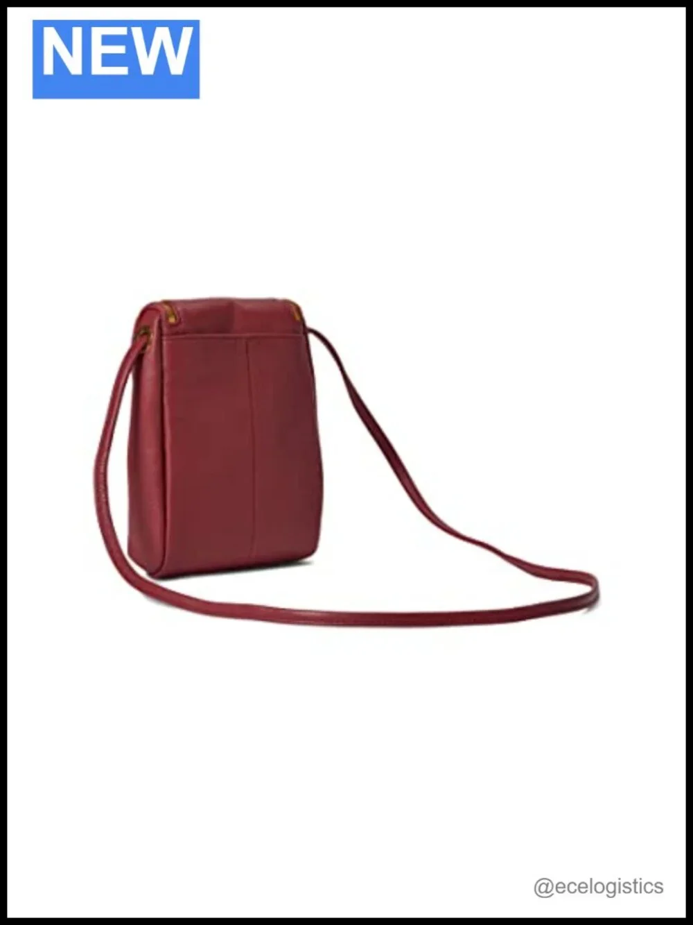 HOBO Fern Hobo Handbag Smooth Leather Crossbody Zip Closure